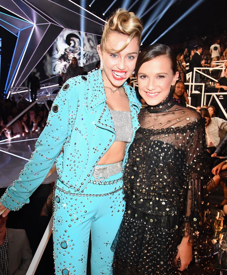 Miley Cyrus and Millie Bobby Brown