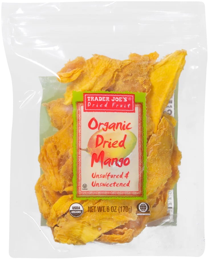 Best Trader Joe's Snacks: Organic Dried Mango Unsulfured & Unsweetened