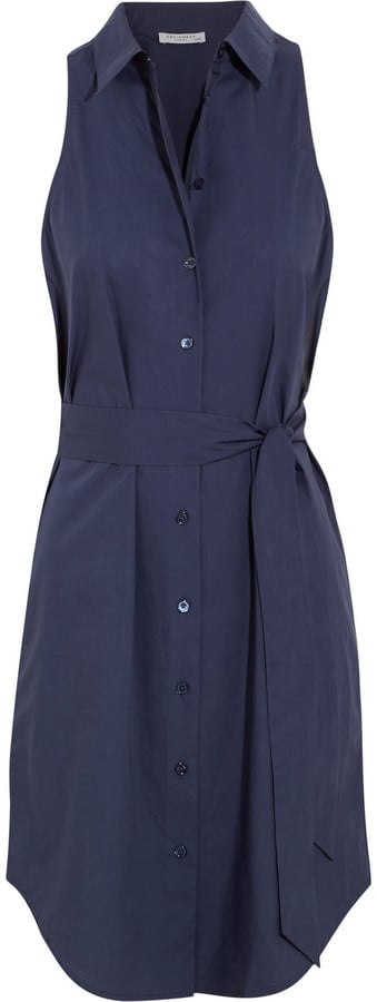 Equipment Claudia Belted Cotton-Poplin Shirt Dress ($200) | Best ...