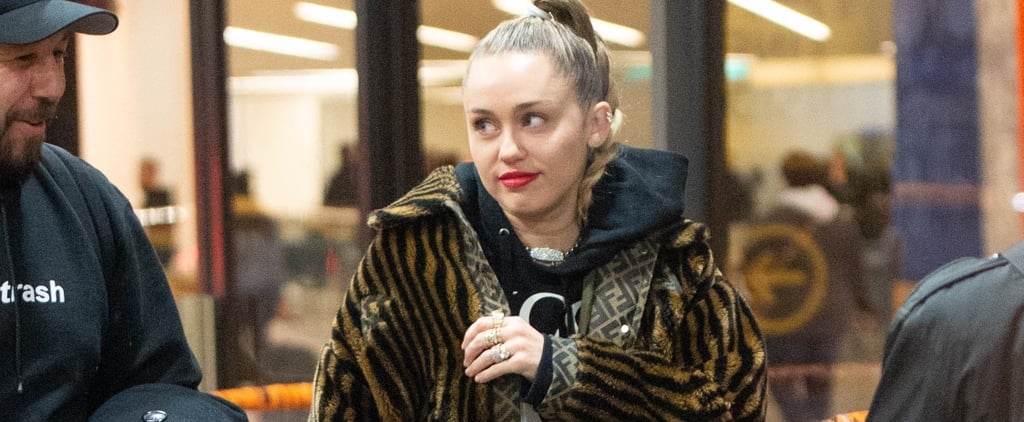 Miley Cyrus's Fendi Faux Fur Coat December 2018