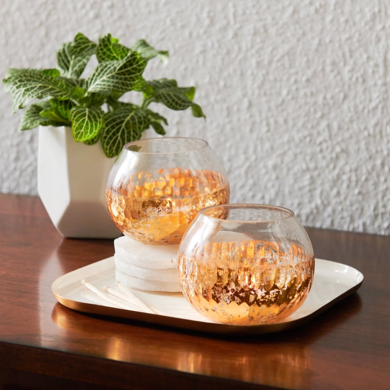 MoDRN Glam Speckled Gold Votive Set