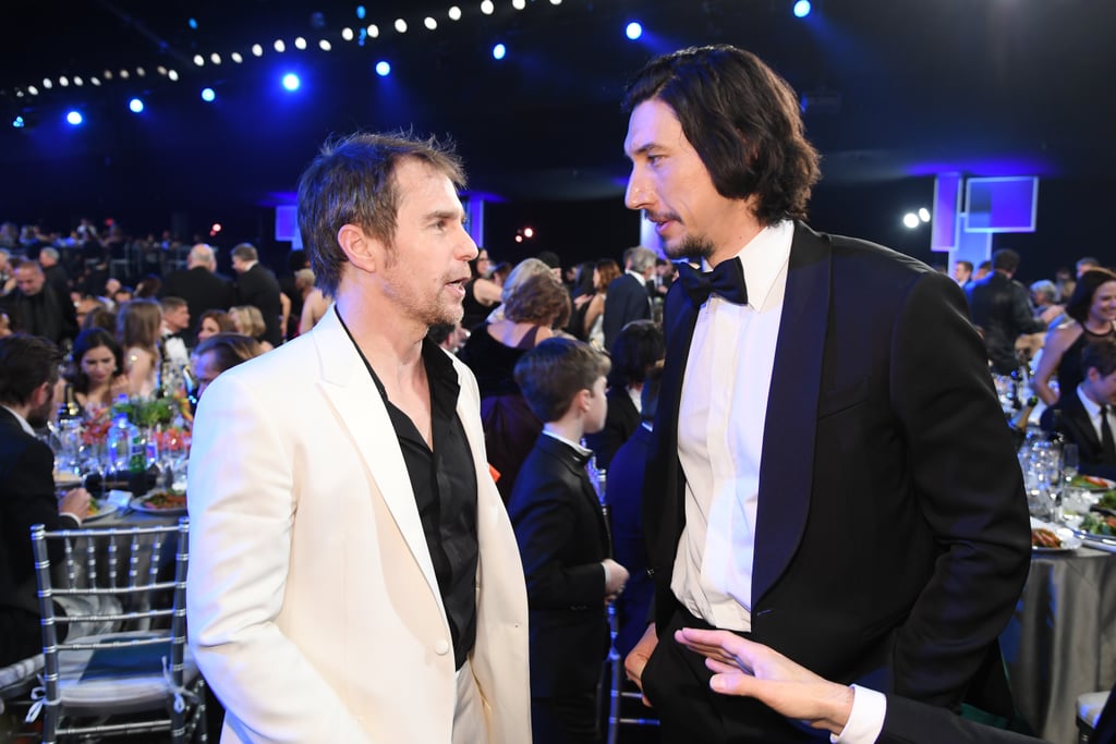 Sam Rockwell and Adam Driver at the 2020 SAG Awards