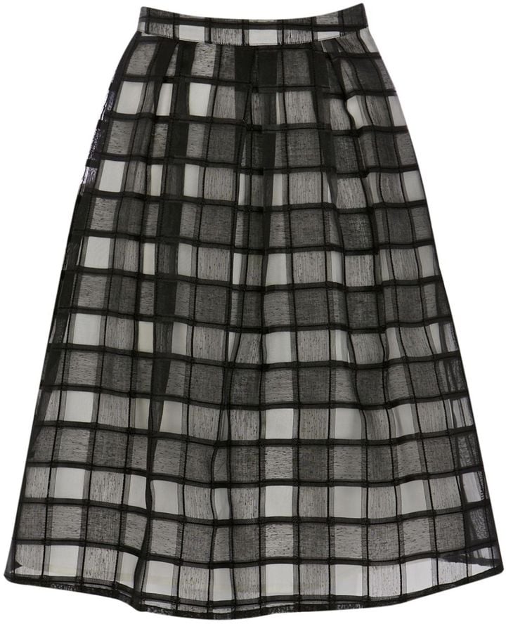 Warehouse checked skirt Clearance