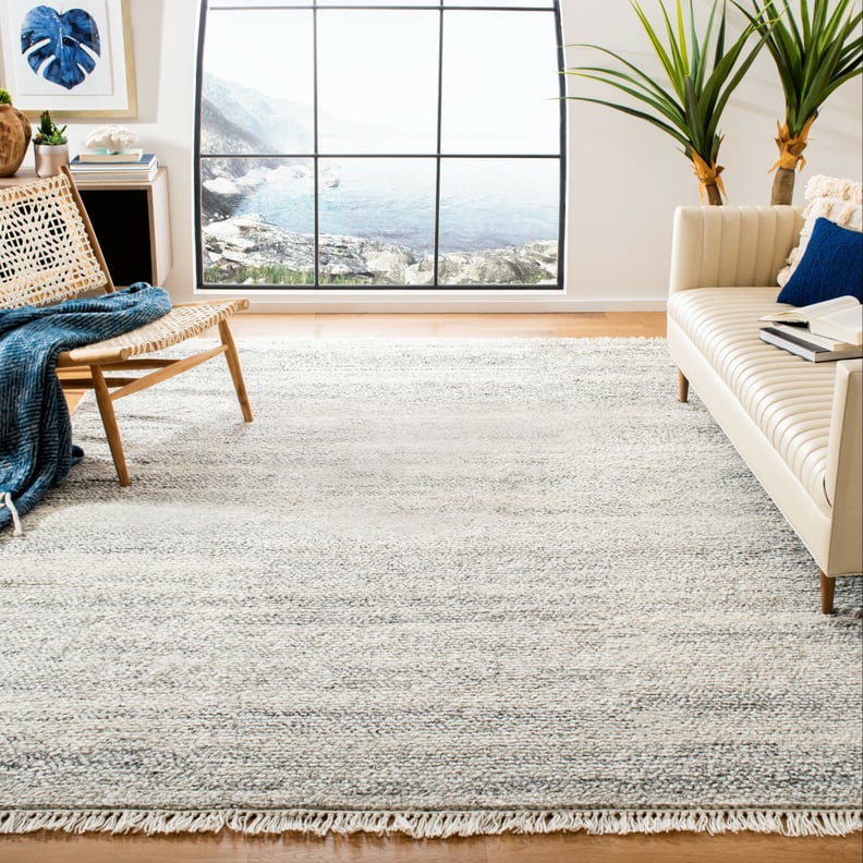 Pearcy Hand-Knotted Wool Aqua Area Rug