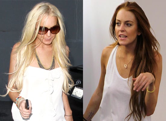 Lindsay Lohan Goes Back to Blonde