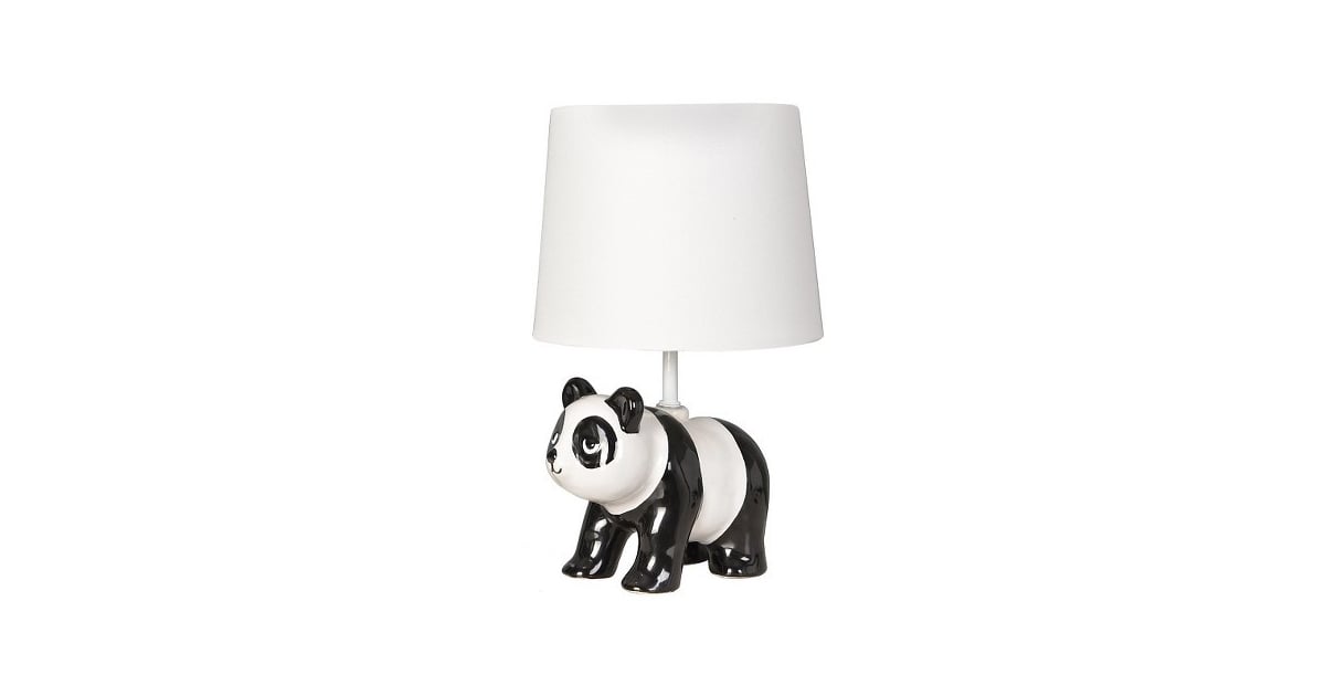 Pillowfort Panda Table Lamp Black and White Nursery Decor POPSUGAR Family Photo 64