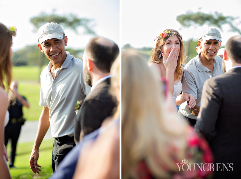 Obama Crashes Wedding in San Diego
