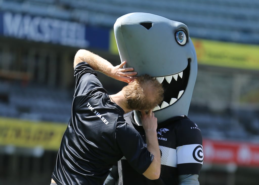 Prince Harry Plays Rugby With Sharks in South Africa