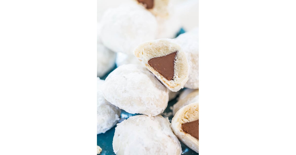 Chocolate Kiss Powder Puff Cookies FiveIngredient Cookie Recipes