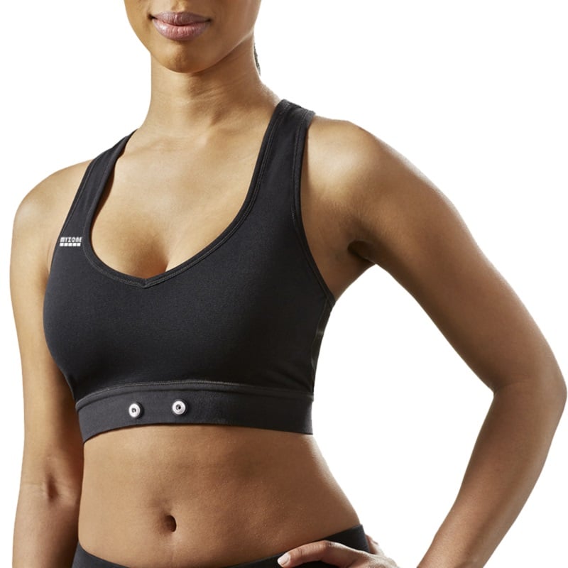 Another option for a seamless wearable experience: the MYZONE Sports Bra ($70). While the monitor is also sold separately, this low-impact bra can attach to the MYZONE MZ-3 module and sync to your phone to give you your fitness data in one place.