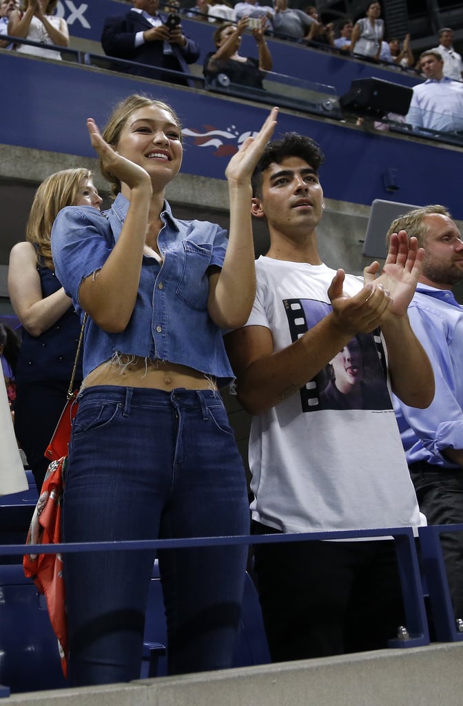 Kendall Jenner, Gigi Hadid, and Joe Jonas US Open Pictures