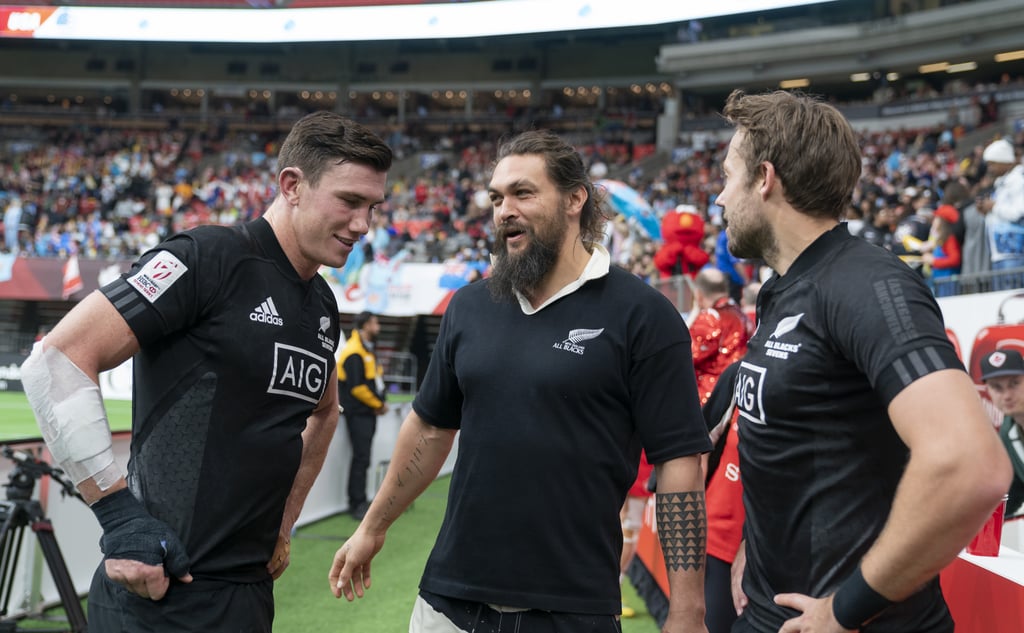 Jason Momoa at Rugby Match in Canada March 2019