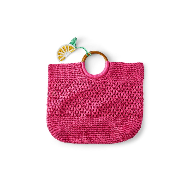 Something Pink: Tabitha Brown For Target Lemon Tassel Woven Straw Tote