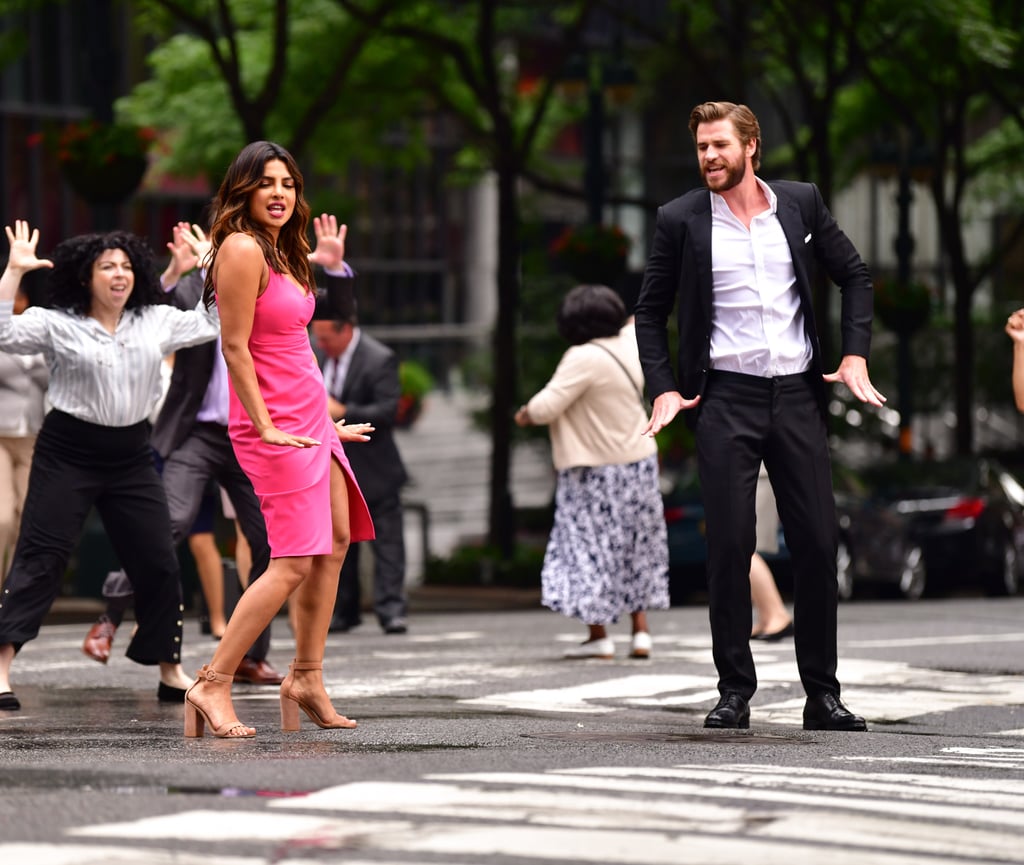 Liam Hemsworth on Isn't It Romantic Set Pictures July 2018 Liam Hemsworth on Isn't It Romantic Set Pictures July 2018