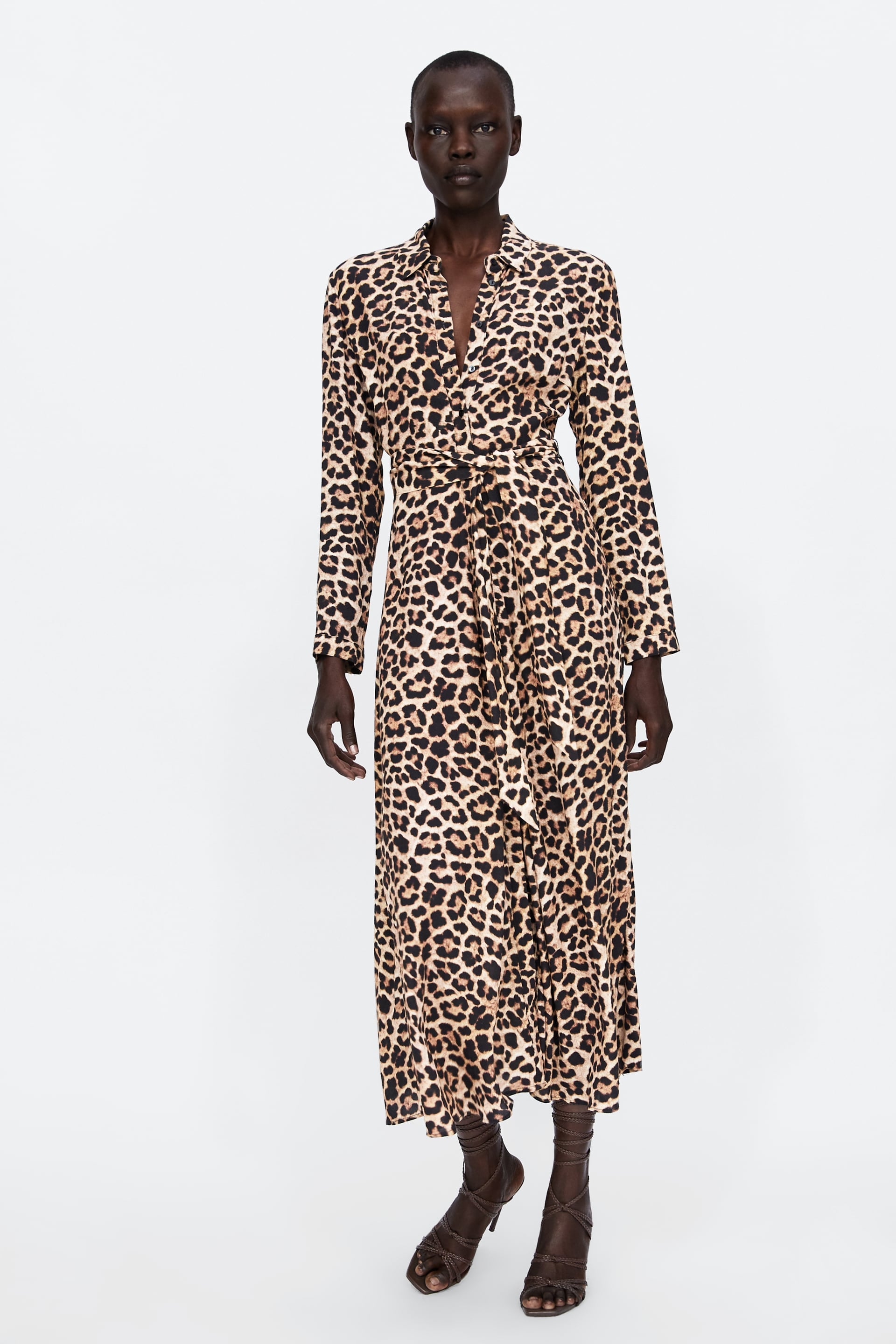 pieces leopard dress