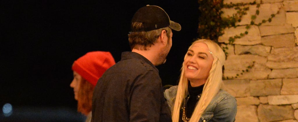 Gwen Stefani and Blake Shelton Kissing December 2015