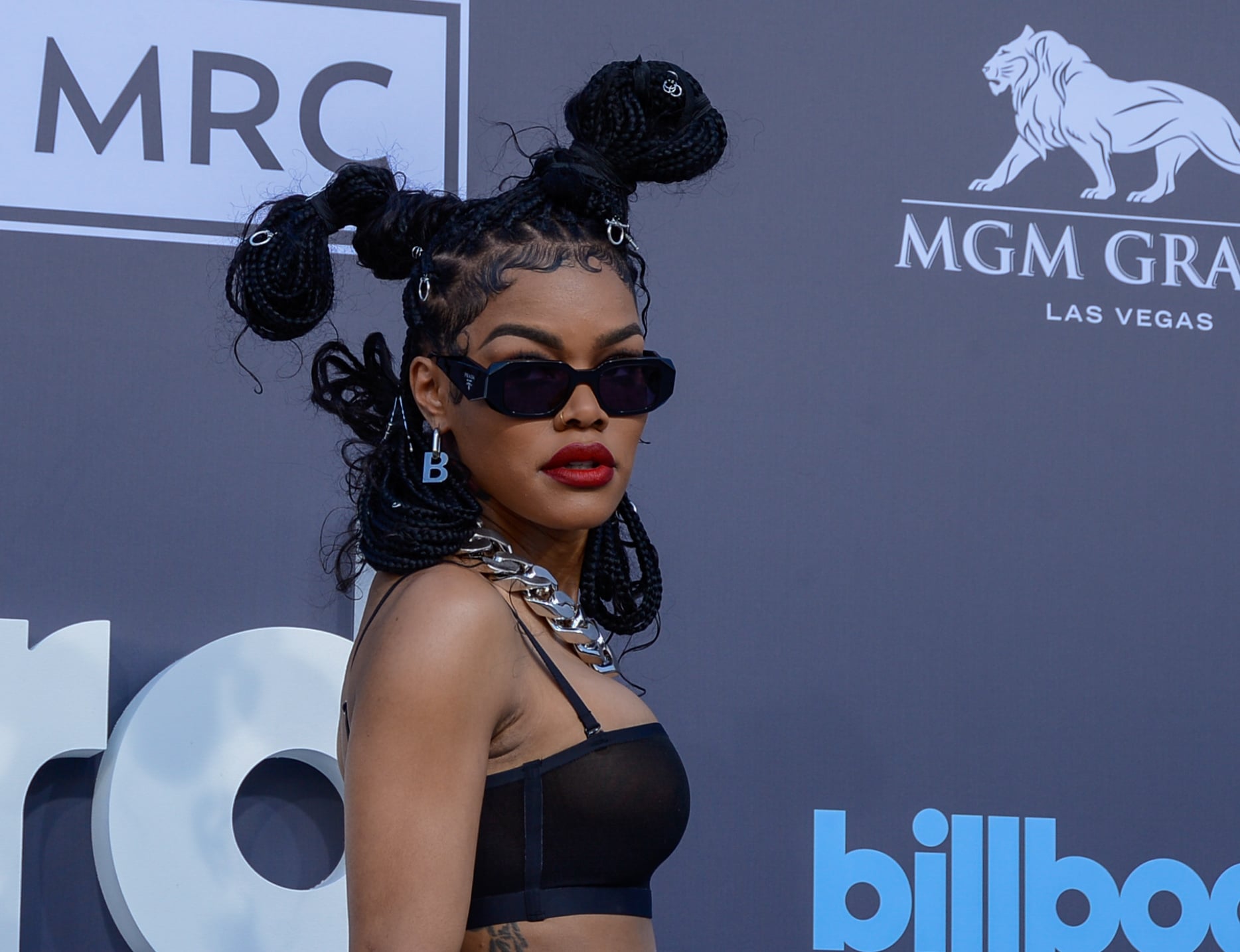 LAS VEGAS, NEVADA - MAY 15:  Teyana Taylor attends the 2022 Billboard Music Awards at MGM Grand Garden Arena on May 15, 2022 in Las Vegas, Nevada. (Photo by Mindy Small/FilmMagic)