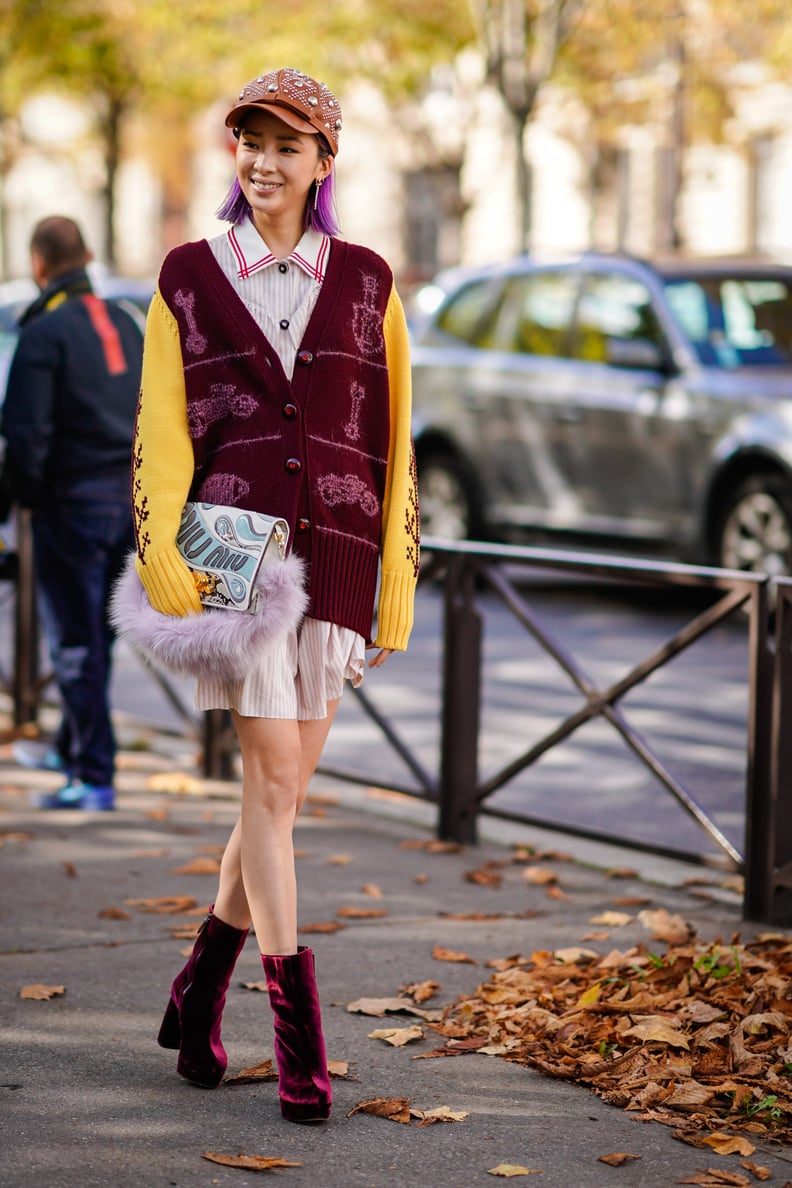 Get Fall Ready With a Pair of Red Velvet Boots