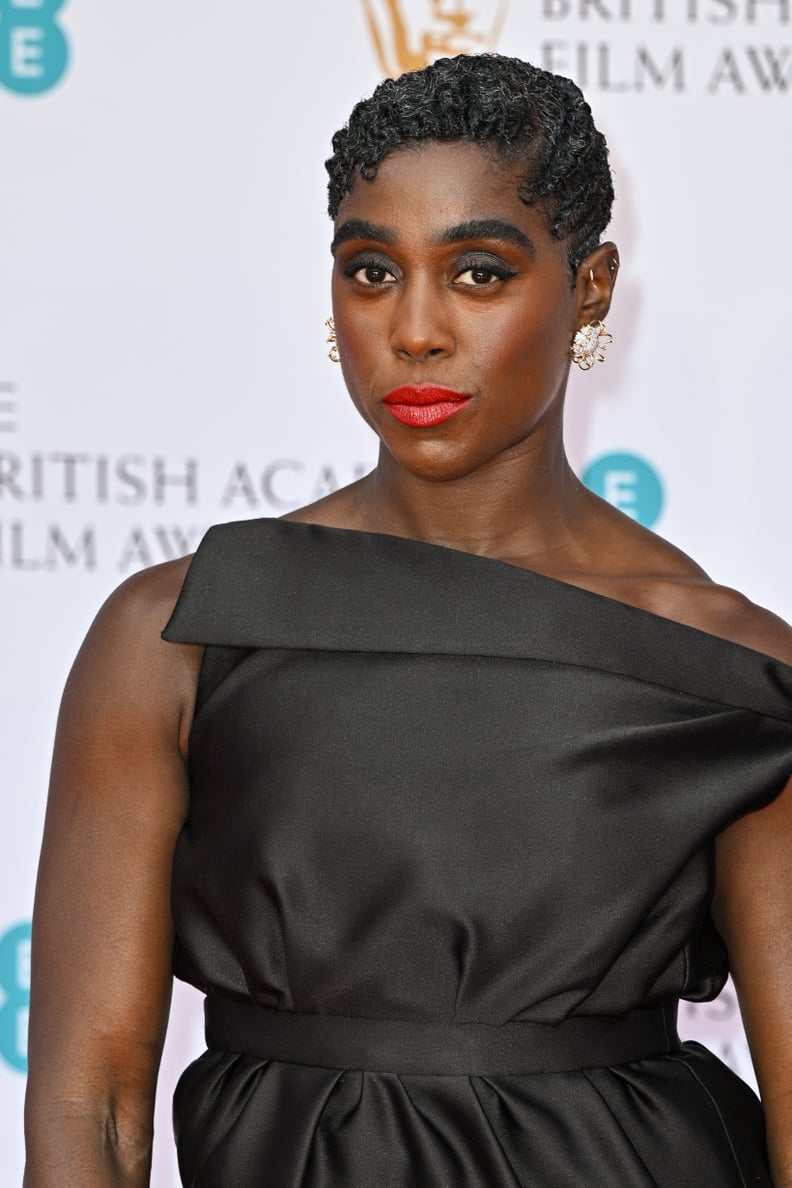 Lashana Lynch's Red Lip at the 2022 BAFTA Film Awards