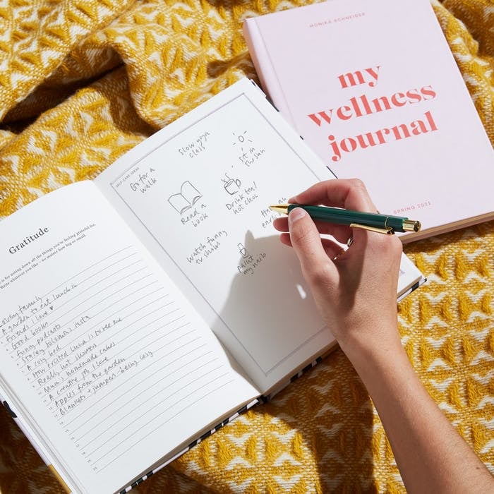 A Wellness Journal: Papier Colorblock Wellness Journal