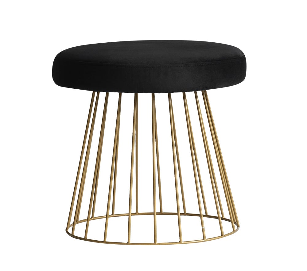 Black Glam Ottoman