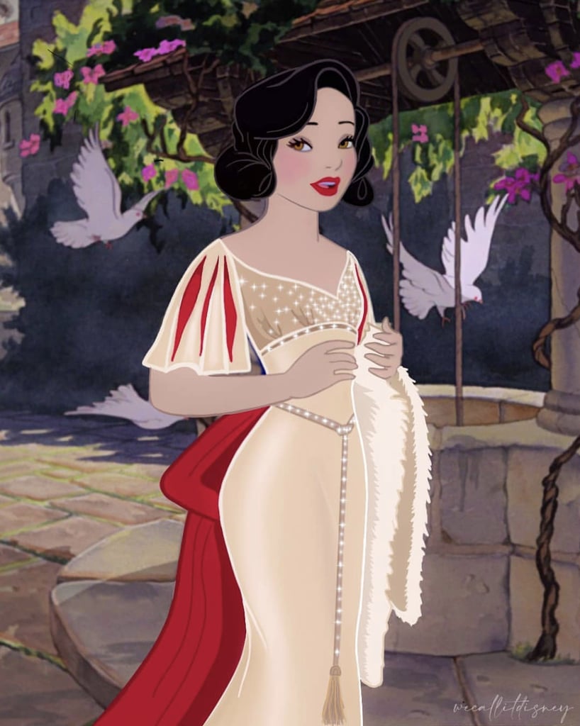 Snow White This Artist Gave Disney Princess Dresses A Design Update Popsugar Smart Living 7728