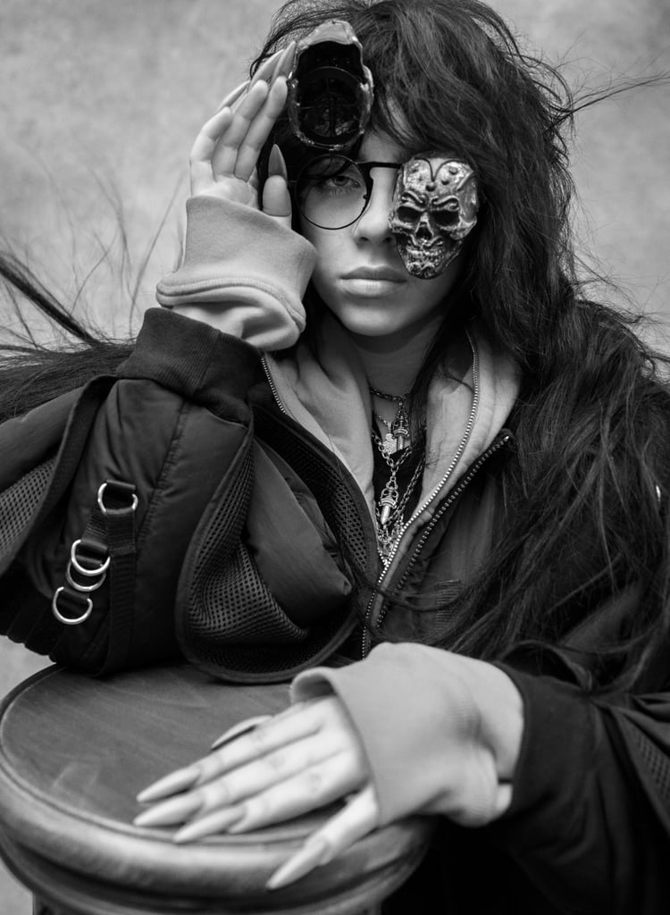 Billie Eilish With Long Hair and Bangs in V Magazine