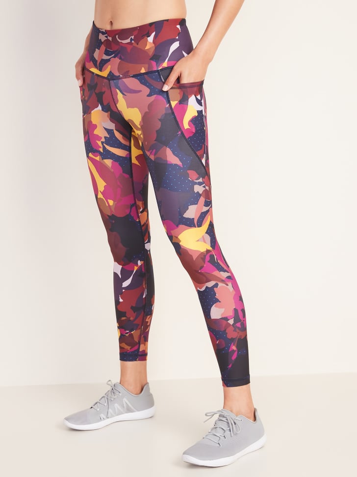 navy workout leggings