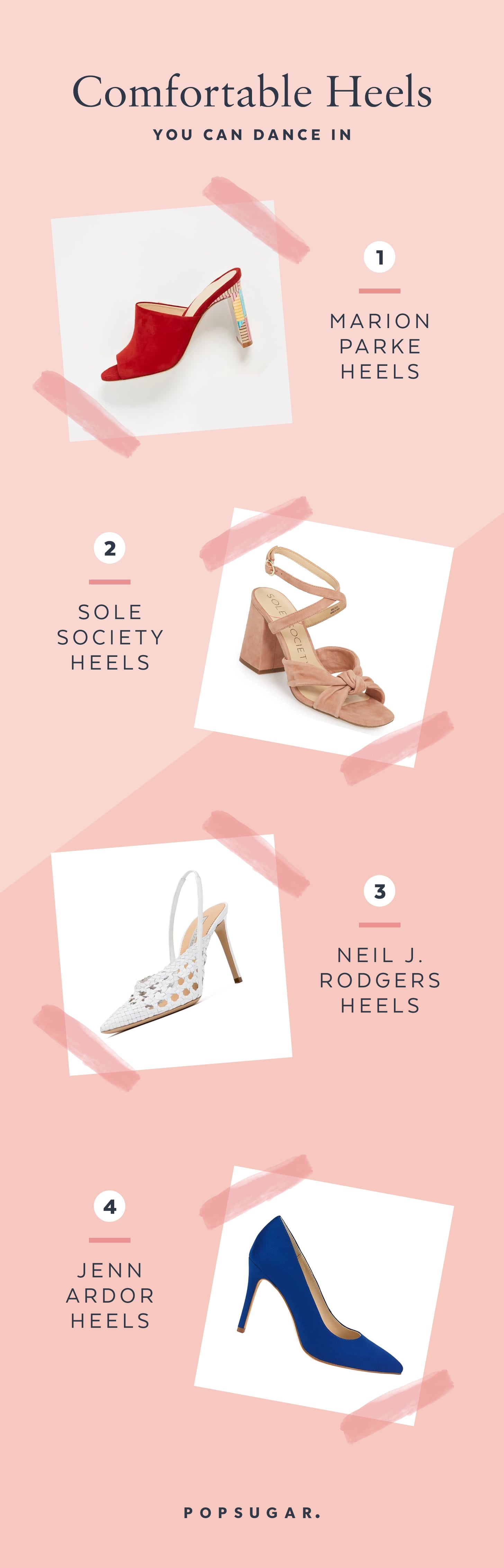 most comfortable designer heels 2018