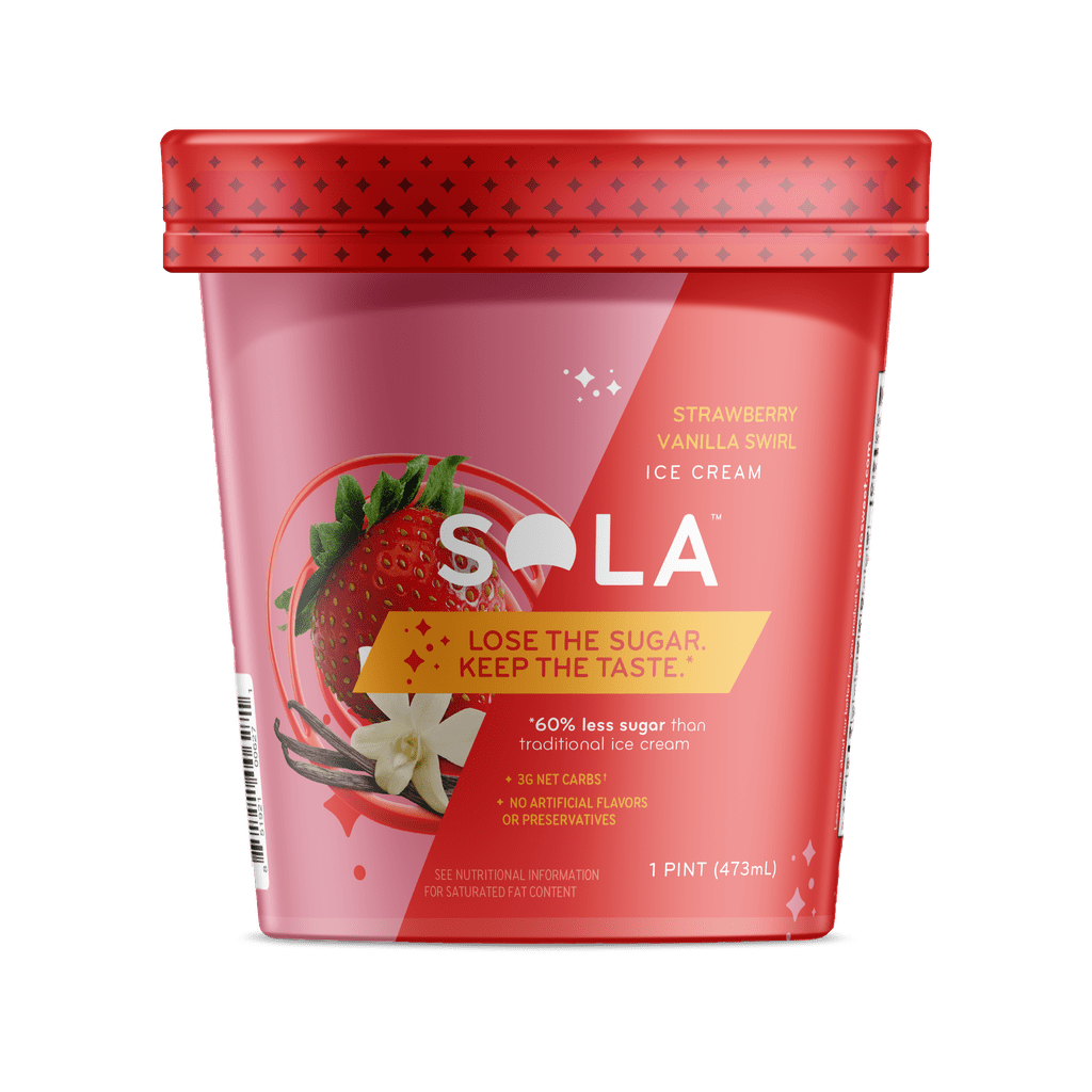 Sola Strawberry Vanilla Ice Cream
