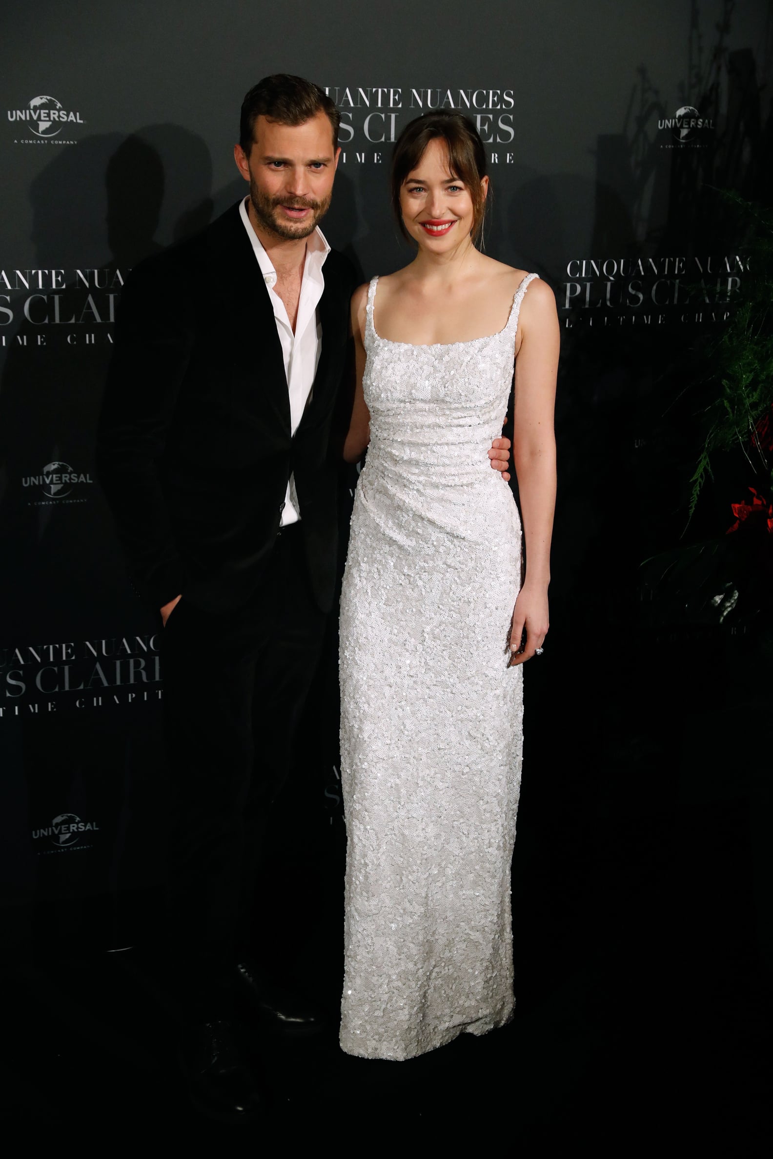 Dakota Johnson And Jamie Dornan Fifty Shades Freed Premieres Popsugar Celebrity 