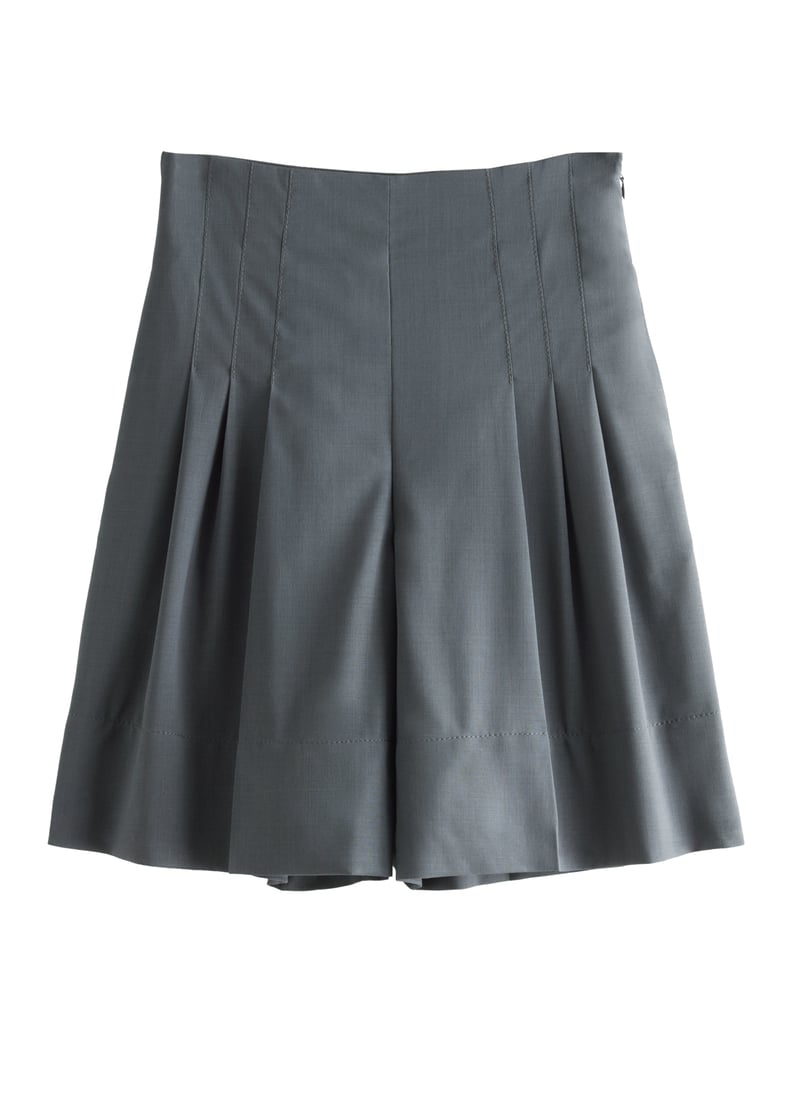& Other Stories x Rejina Pyo Pleated High Waist Wool Shorts