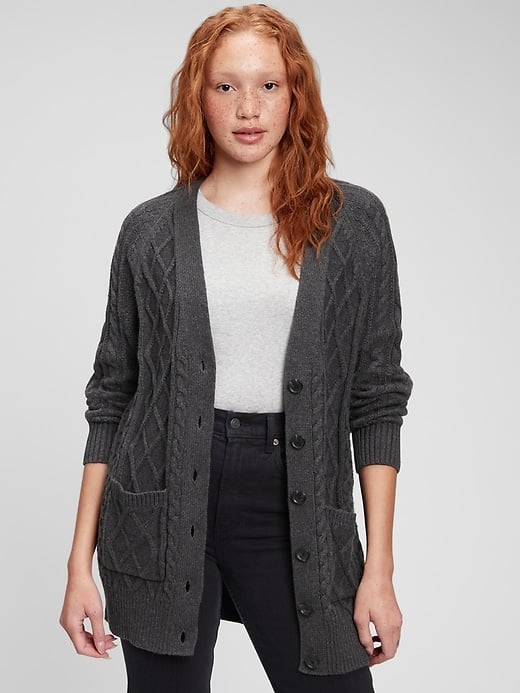 Gap Cable Knit Boyfriend Cardigan