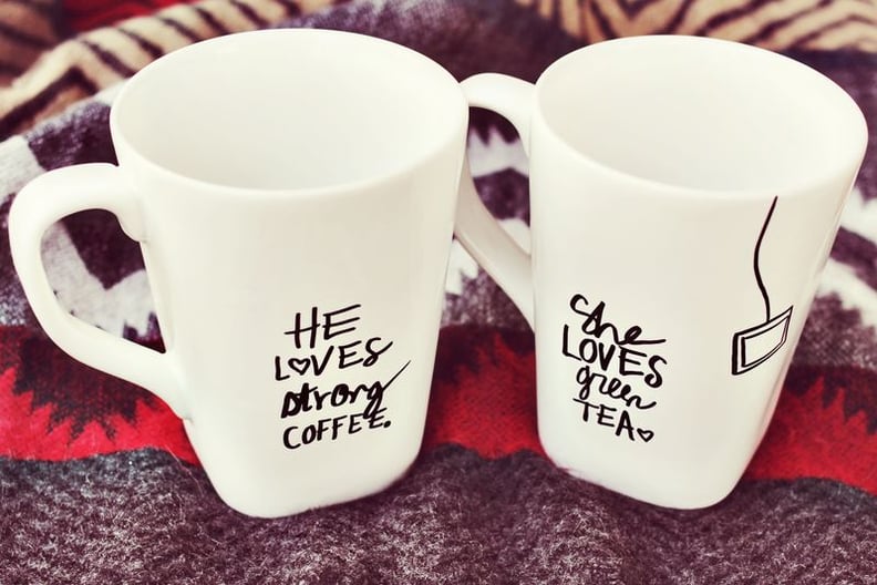 DIY His and Her Sharpie Mugs