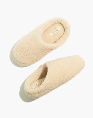 Madewell's Sherpa Scuff Slippers