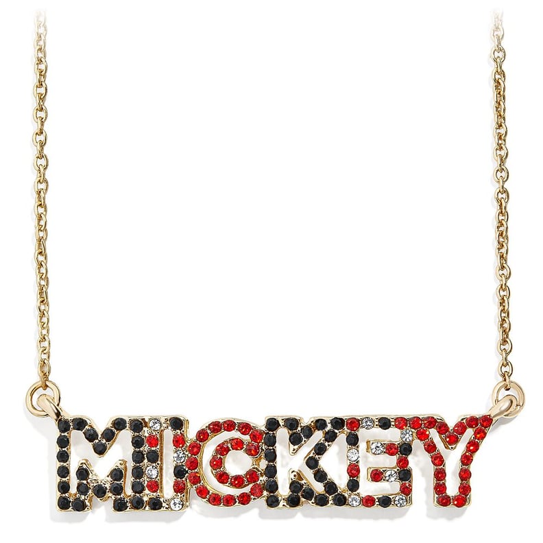 ShopDisney x BaubleBar Mickey Mouse Lettering Necklace