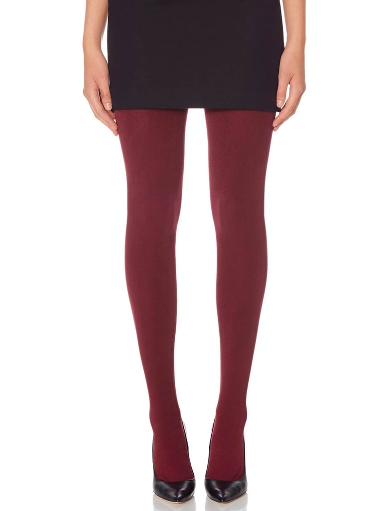 red fleece lined tights