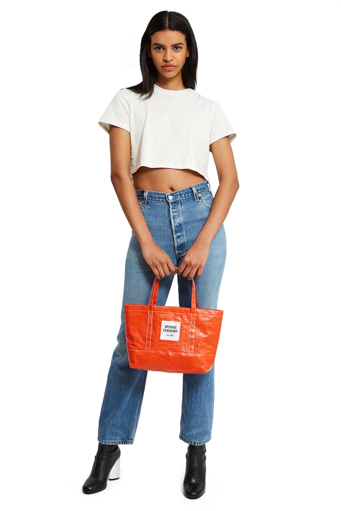 Opening Ceremony Small Orange Glaze Tote Bag