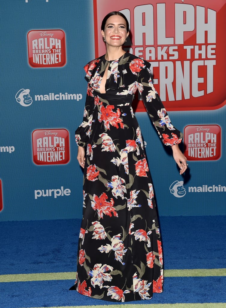 Mandy Moore Floral Dress Ralph Breaks the Internet Premiere