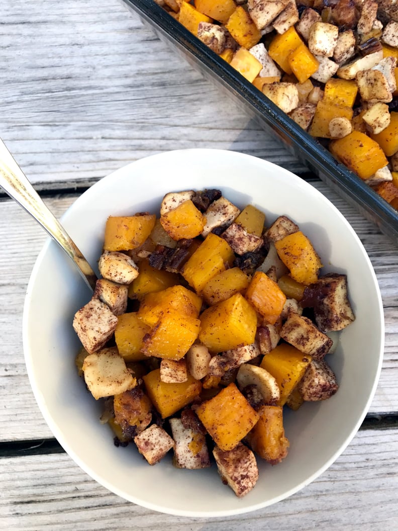 Vegetarian Mains: Cinnamon Date Roasted Butternut Squash, Parsnips, and Tofu