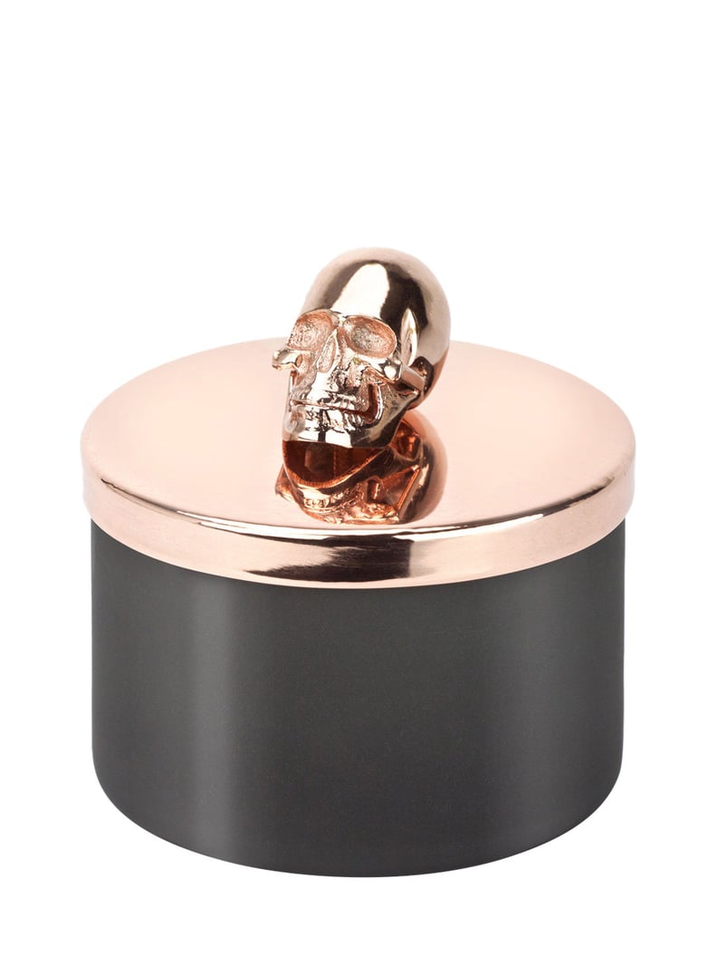 D.L. & Co. Artisan Rose Gold Skull Lid Candle