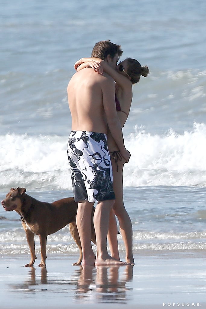 Tom Brady and Gisele Bündchen showed off their signature cheeky PDA on the beach in Costa Rica in March 2014.