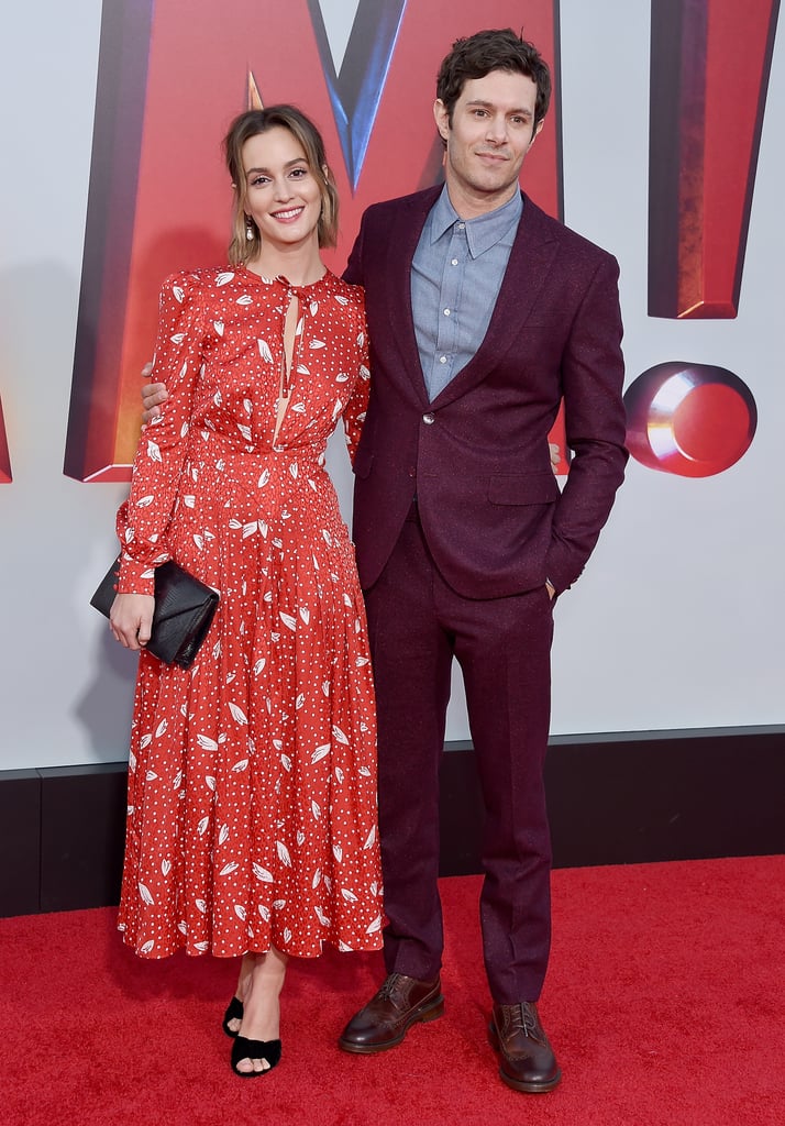 Adam Brody and Leighton Meester at Shazam! Premiere 2019