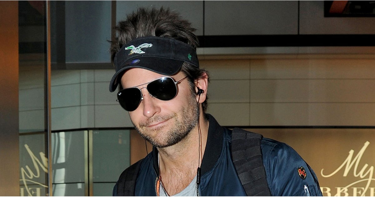 Bradley Cooper Wearing a Visor Pictures POPSUGAR Celebrity