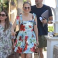 J Lo Styles a Floral Minidress With Sky-High Wedges For Lunch in Italy