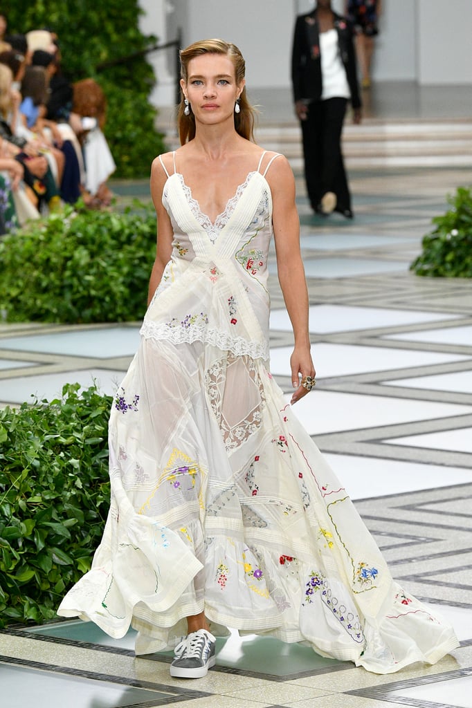 A Handkerchief Dress From the Tory Burch Runway at New York Fashion Week