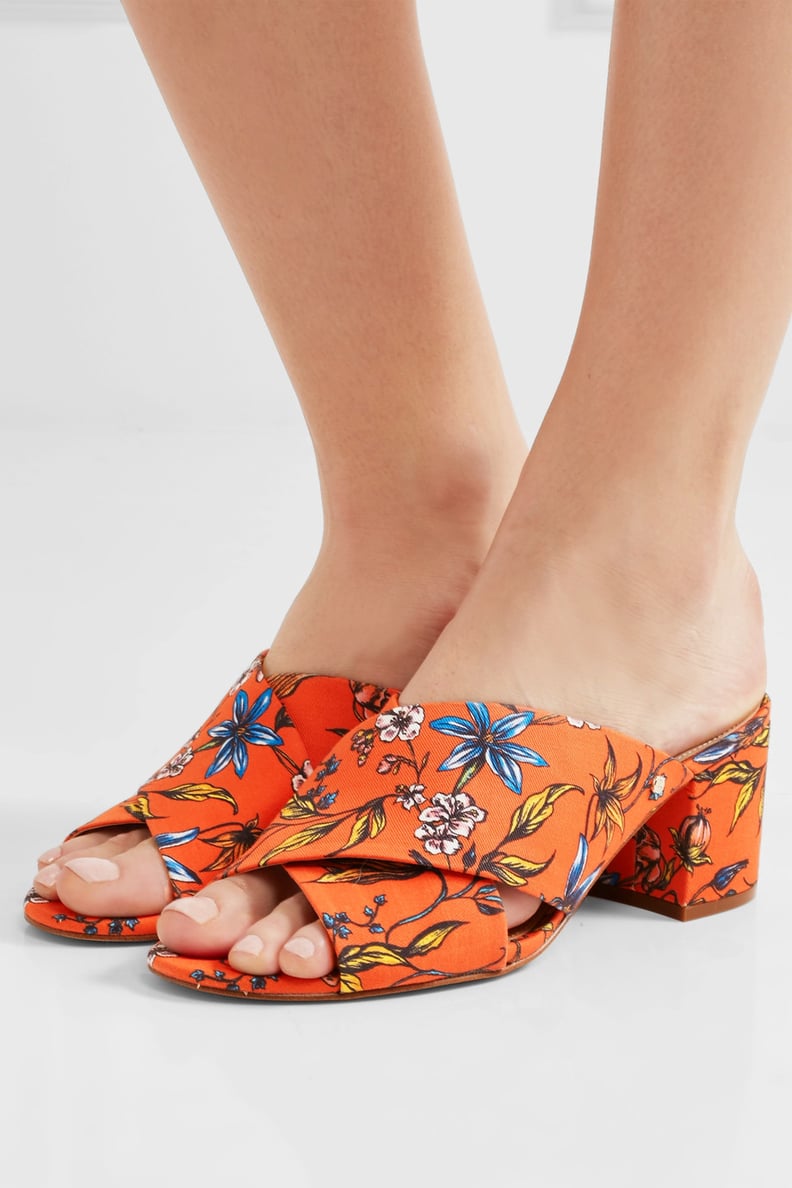 Sam Edelman Stanley Printed Twill Mules