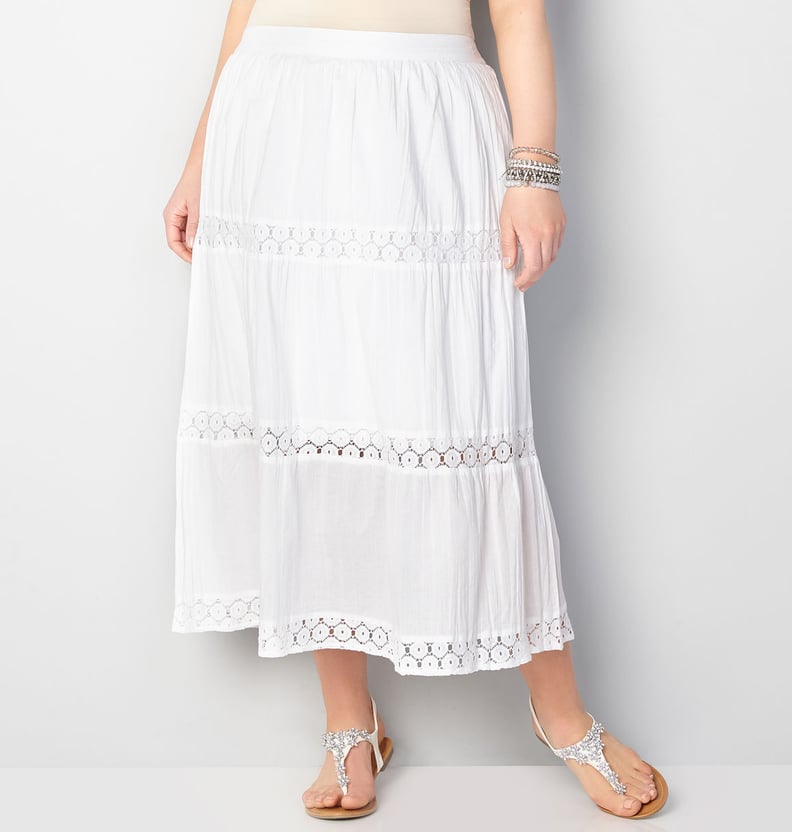 Avenue Crochet Maxi Skirt