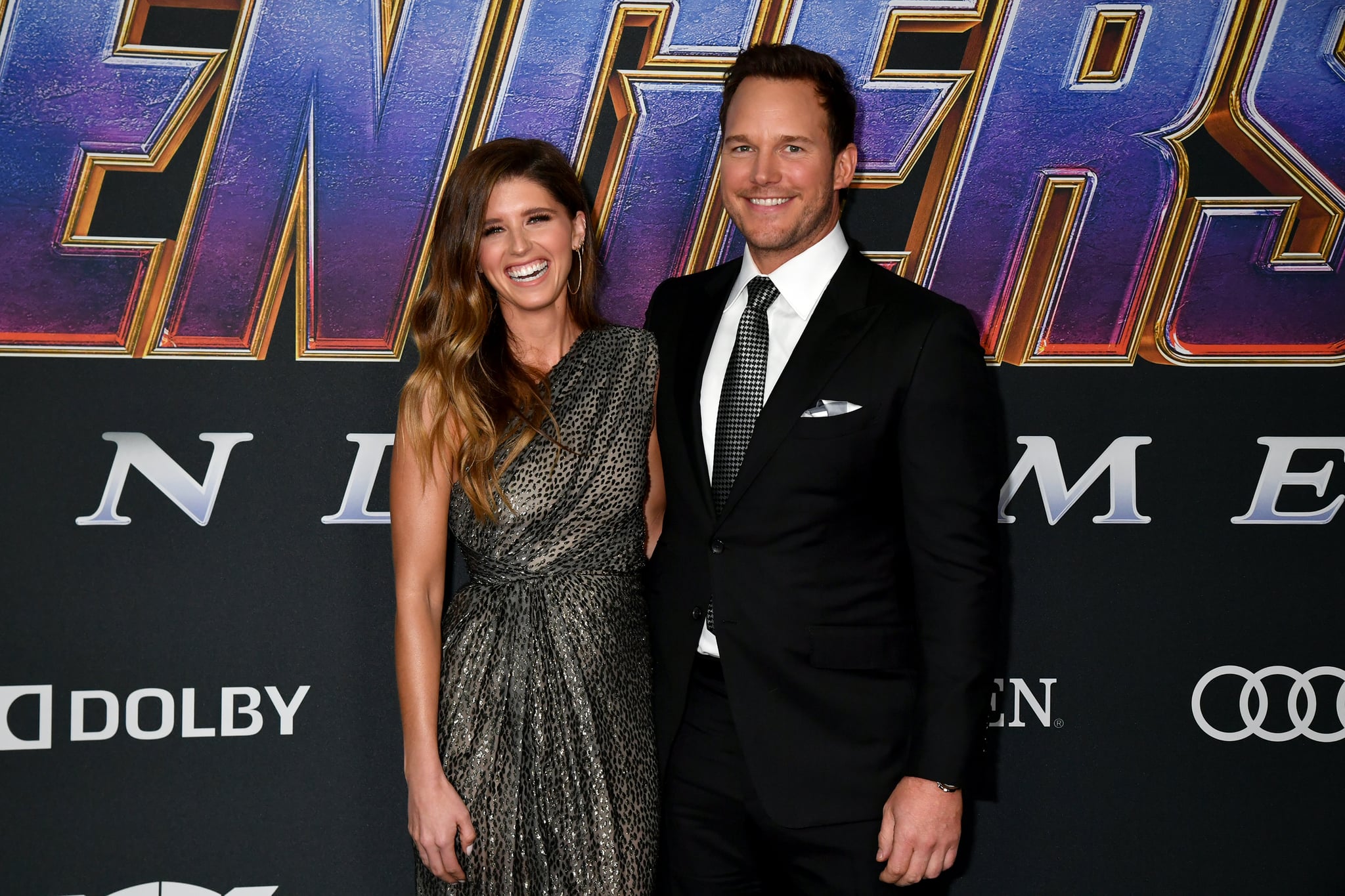 LOS ANGELES, CALIFORNIA - APRIL 22:  Katherine Schwarzenegger and Chris Pratt attends the World Premiere of Walt Disney Studios Motion Pictures 