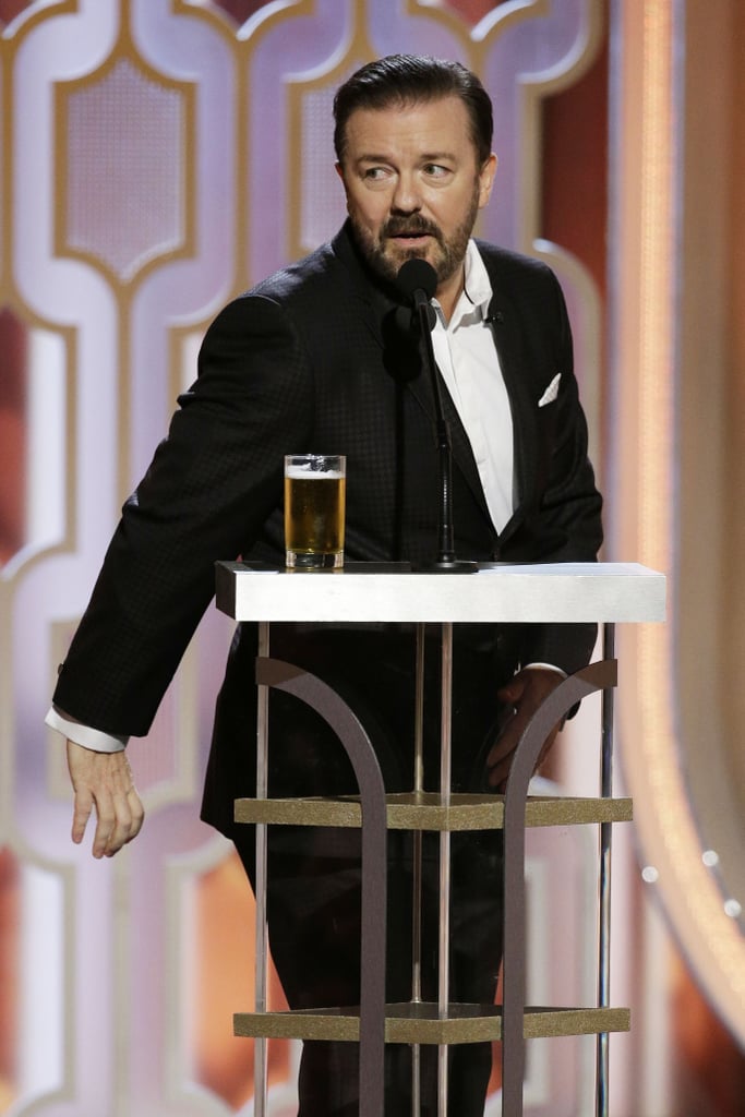 "One's a doorstop, one I use to hit burglars with, and one I keep by the bed to, well, doesn't matter. It's the right size and shape." — Confessing what he does with his three Golden Globes at home.